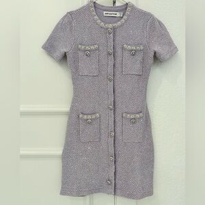 Selfportrait Sequin Knit Mini Dress